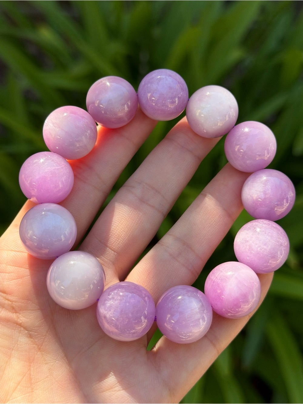 Pink Beaded Stretch Bracelet - Brand